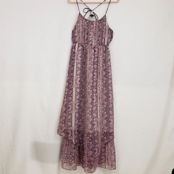 American Eagle Outfitters | Dresses | American Eagle Dress Boho Maxi Dress  Floral Flowy Dress Size Medium Hippie | Poshmark